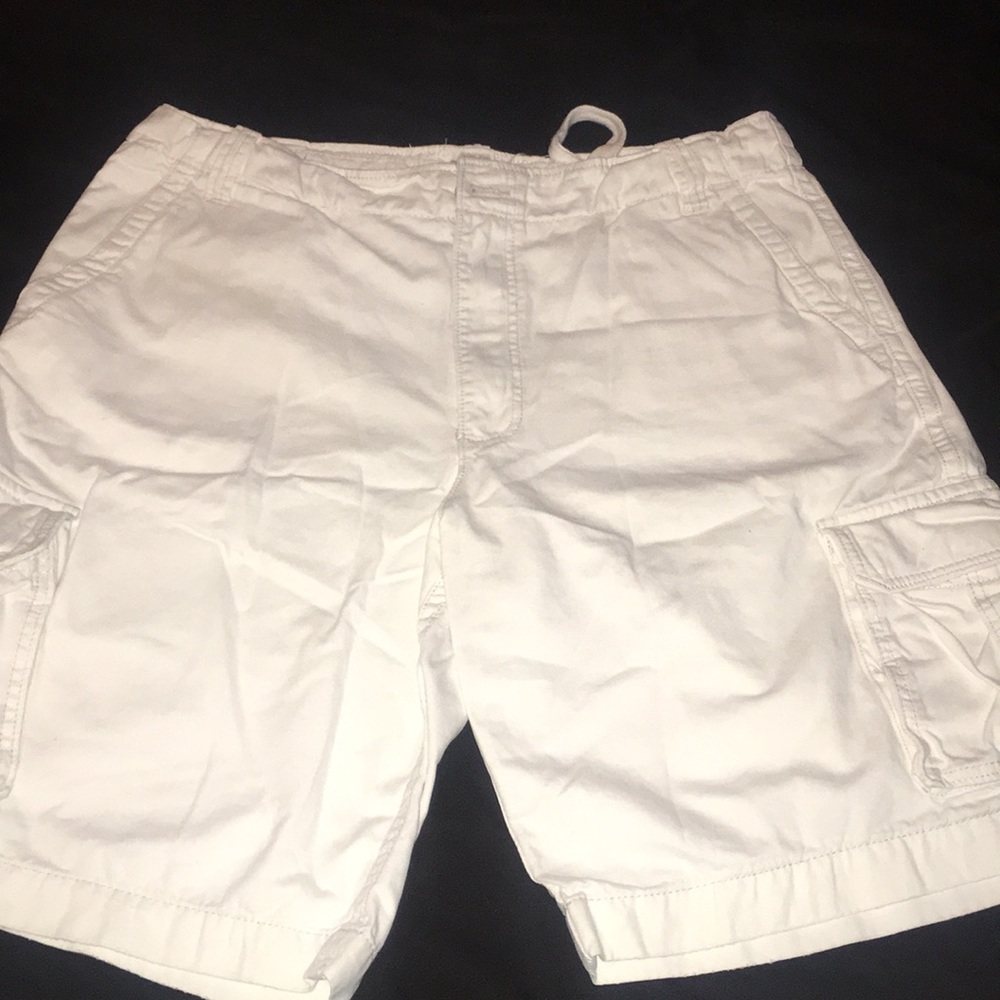 White Cargo Shorts